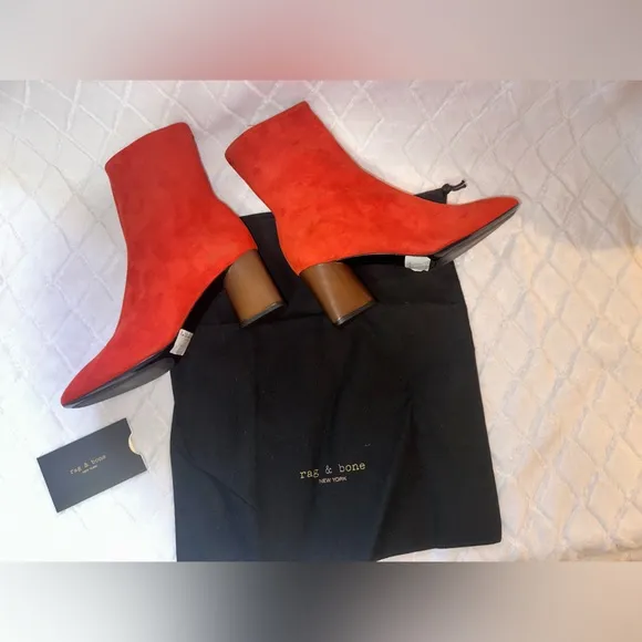 ♥️RAG &amp; BONE FEI BOOT in Fiery Red
