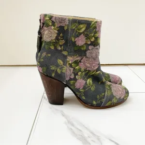 Rag &amp; Bone Floral Suede Booties Boots