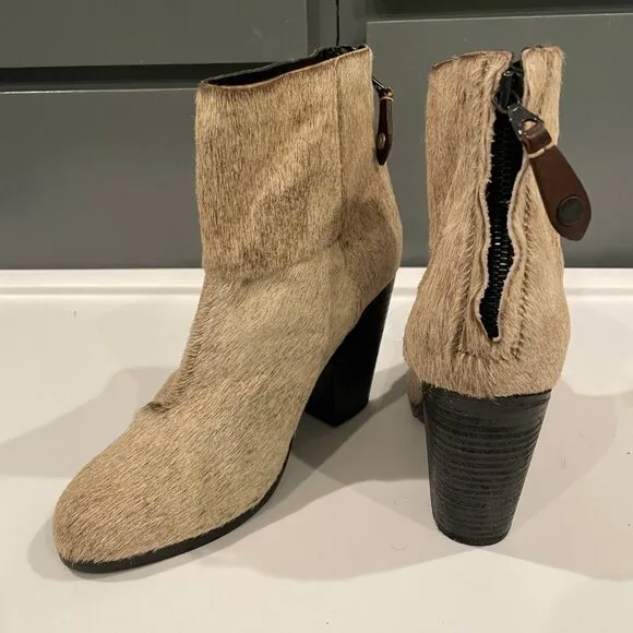 Rag &amp; Bone Fur Ankle Boots (US 9)