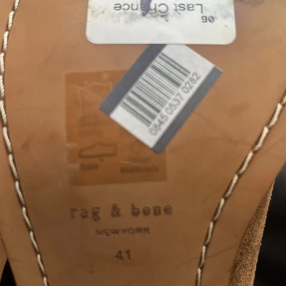 RAG &amp;  BONE RAG AND BONE WOMEN’S SZ 11 BROWN HEELED BOOTS NWT