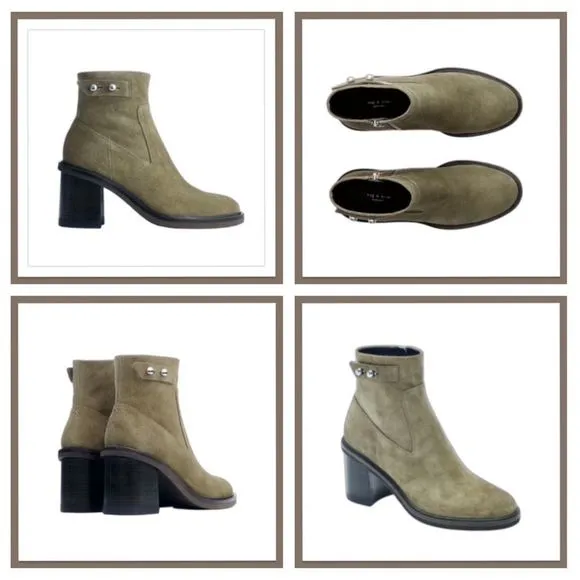 Rag &amp; Bone Soren Boot in Olive Suede