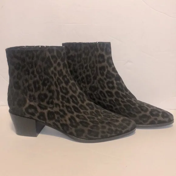 Rag &amp; Bone Women’s Rover Black Cheetah Print Ankle Boots