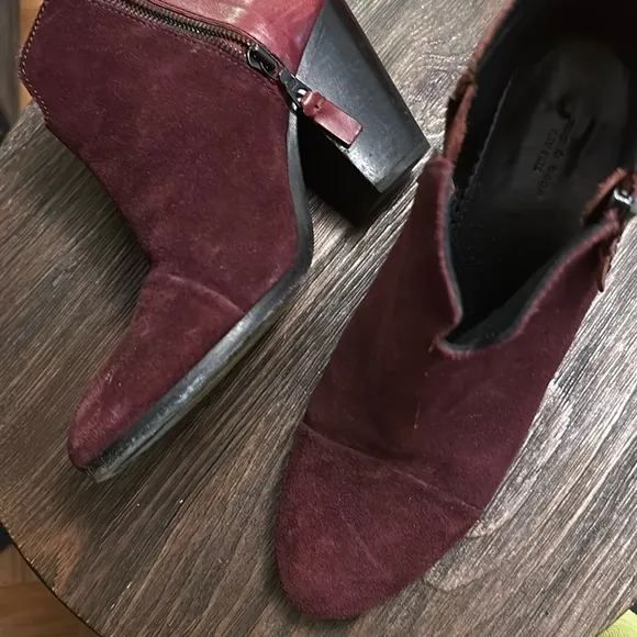 Rag and bone burgundy boots