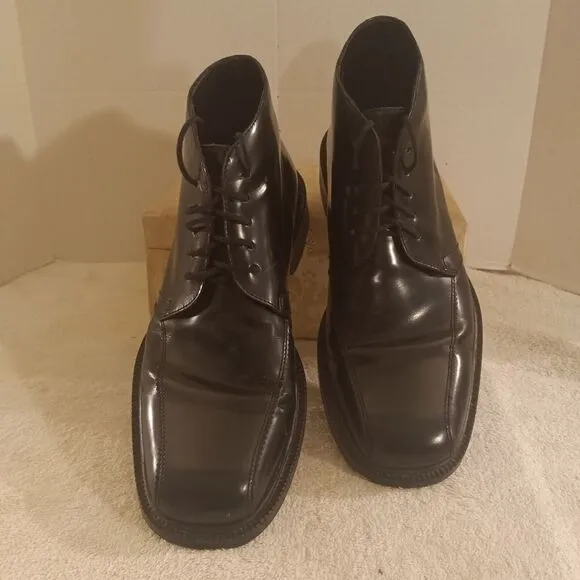 Ralph Harrison Men's Black Leather Chelsea Boots Sz 8