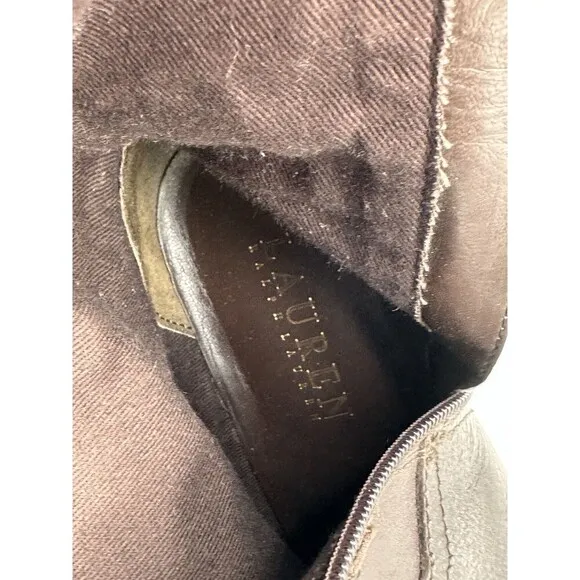 Ralph Lauren Brown Leather Riding Boots - Women’s Size 7B