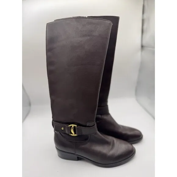Ralph Lauren Brown Leather Riding Boots - Women’s Size 7B
