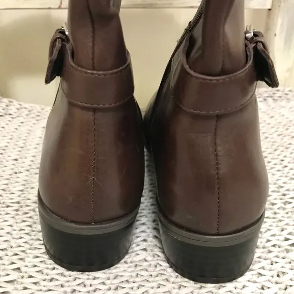 Ralph Lauren Madisen Monogram Leather Riding Boot