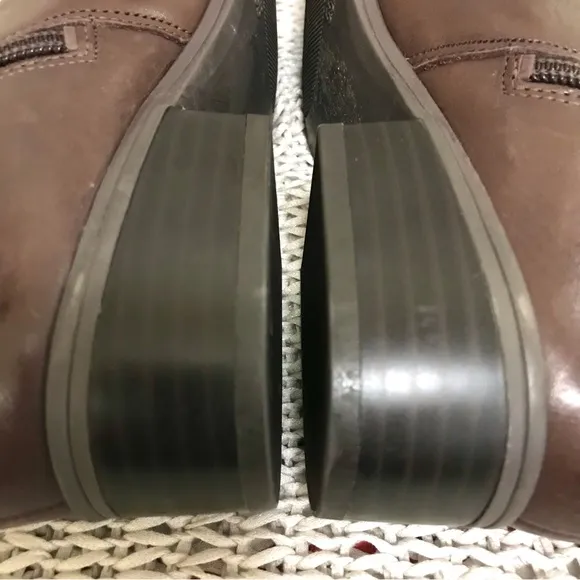 Ralph Lauren Madisen Monogram Leather Riding Boot