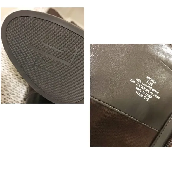 Ralph Lauren Madisen Monogram Leather Riding Boot