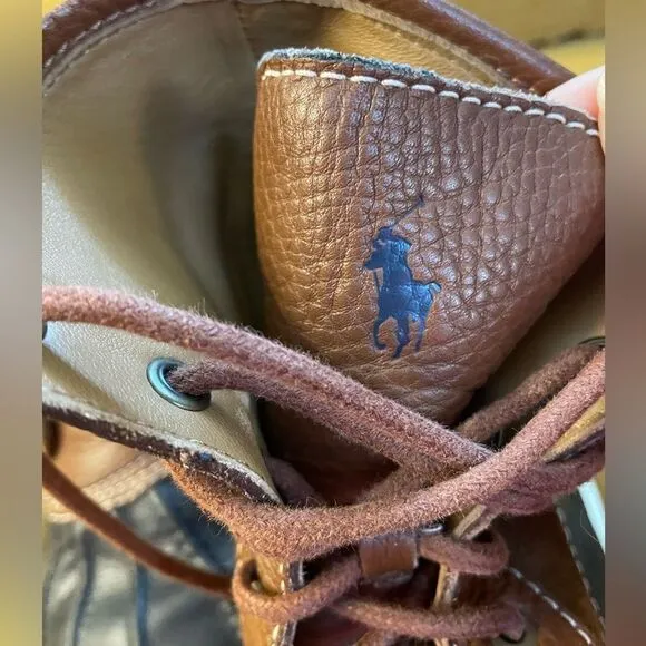 Ralph Lauren Declan leather duck boots 7D