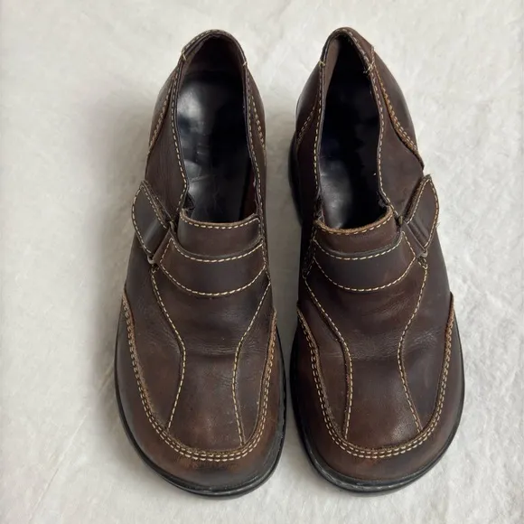 Rare MIA Y2K Chunky Platform Brown Leather Adjustable Mary Jane Boots Size 8.5