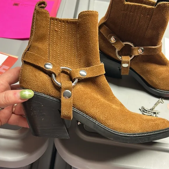 Rebecca Minkoff Brown Suede Ankle Boots