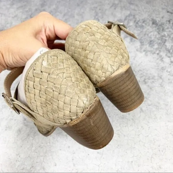 Rebels Gates Woven Ankle Boots Suede Buckle Size 6 NEW