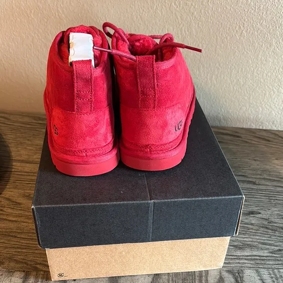 Red Suede UGG boots