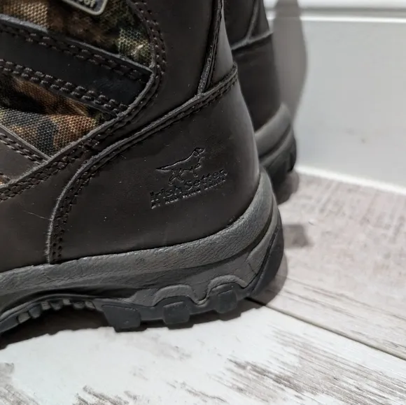Red Wing Irish Setter Boots Y’S 3 D Width TRAIL‎ PHANTOM Camo Waterproof EUC