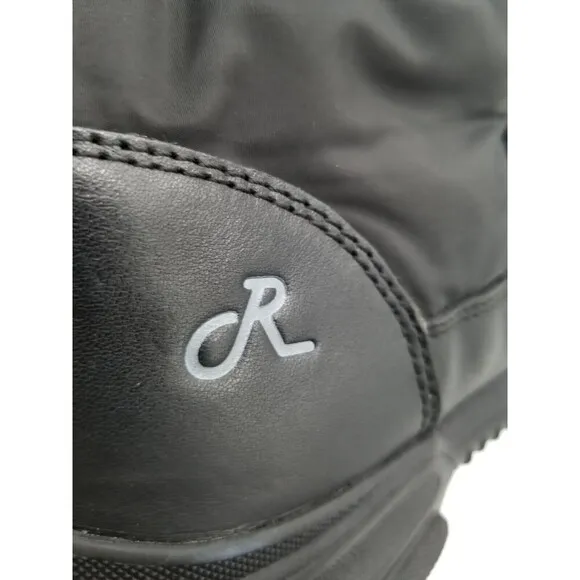 Religious Comfort Women Black Frozen Vanilla Faux Shearling Lined Boots 6