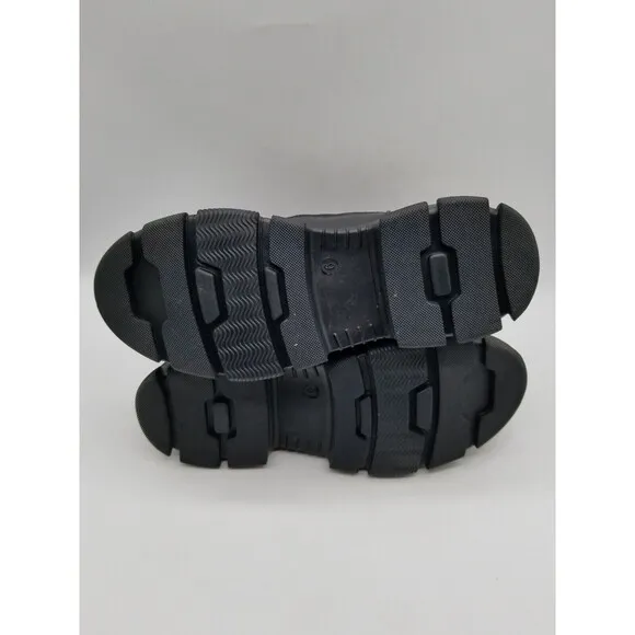 Religious Comfort Women Black Frozen Vanilla Faux Shearling Lined Boots 6
