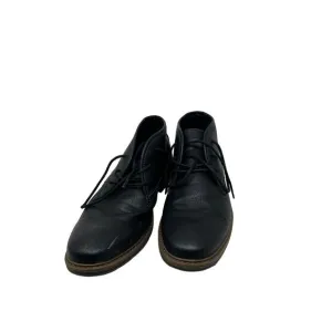 Restoration Gobi II Chukka Boots Black Leather/Canvas Men's 10.5