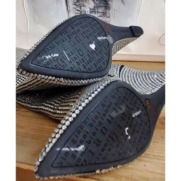 Rhinestone wedge boots