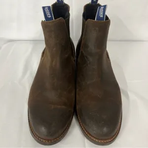 Rhodes Brown Leather Chelsea Barn Field Pull-On Rugged Men’s Boots 13
