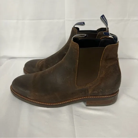 Rhodes Brown Leather Chelsea Barn Field Pull-On Rugged Men’s Boots 13