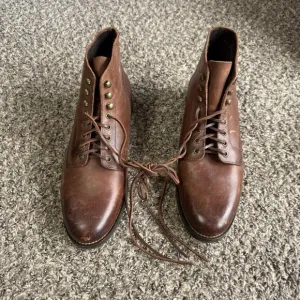 Rhodes Huckberry Dean Boots Brown Leather Men's US Size 12 Chukka NEW READ