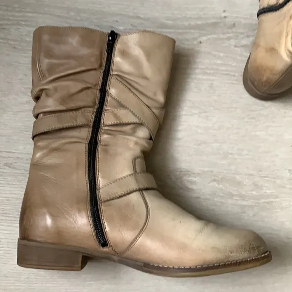 Rieker Remonte Dorndorf boots distressed straps