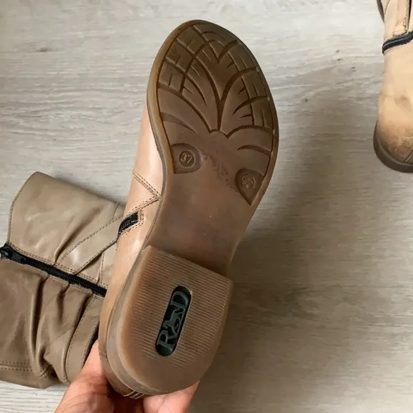 Rieker Remonte Dorndorf boots distressed straps