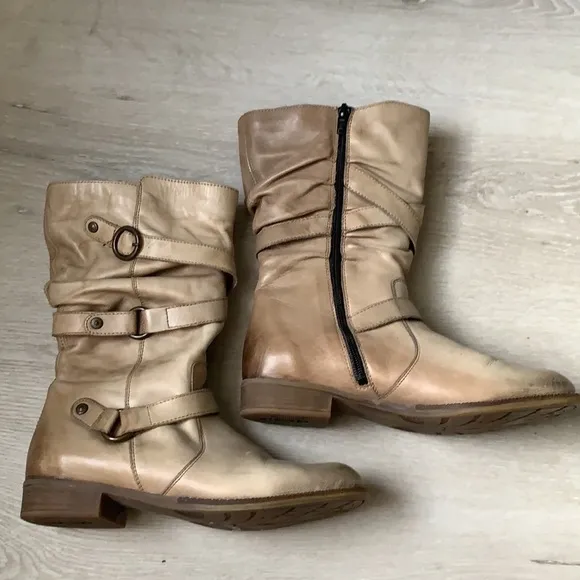 Rieker Remonte Dorndorf boots distressed straps