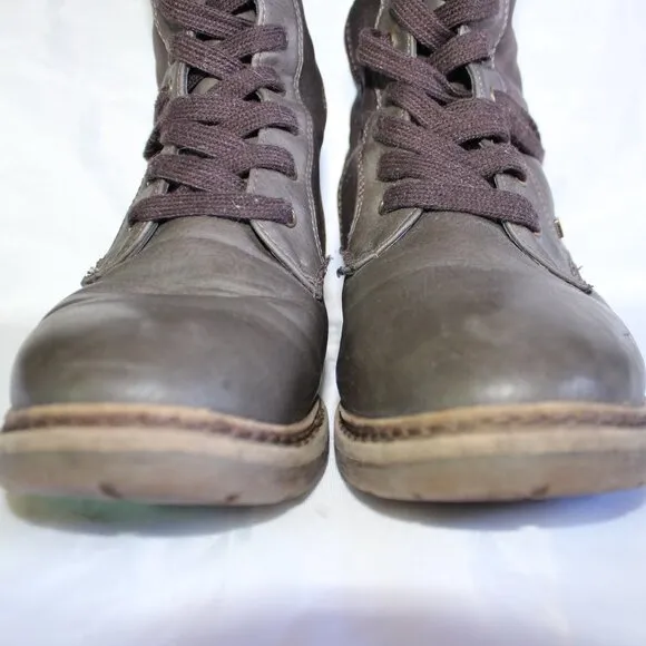 Rieker Women's Size 38(7.5 US) Brown Waterproof Knit Wool Collar Tall Boots