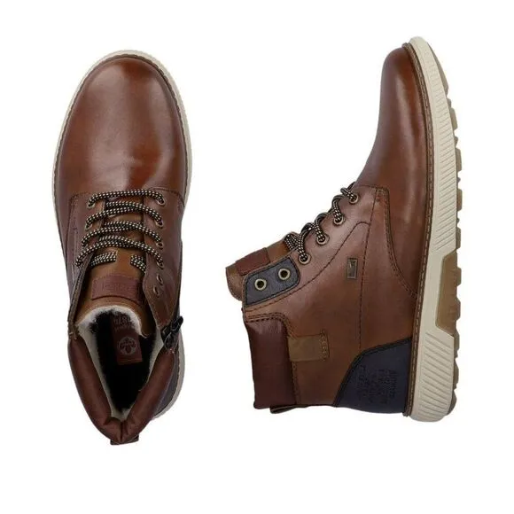 Rieker Waterproof Casual Lambs Wool Lined Boots With Rieker Tex - B3343-25 SZ 12