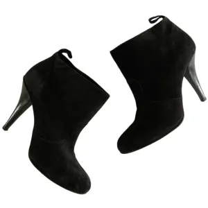 Robert Clergerie Black Suede Ankle Boots