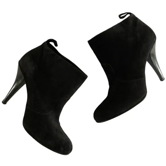 Robert Clergerie Black Suede Ankle Boots