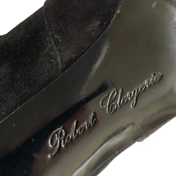 Robert Clergerie Black Suede Ankle Boots