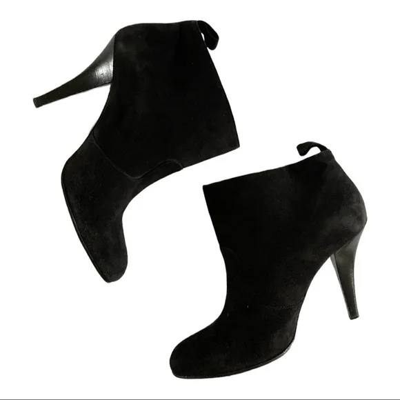 Robert Clergerie Black Suede Ankle Boots
