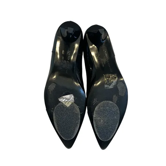 Robert Clergerie Patent Leather Pointy Toe Ankle Boots, Sz 7