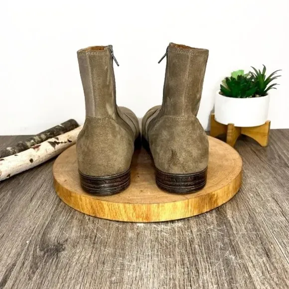 *Robert Wayne | Jacob Suede Ankle Zip Boots Size 10D