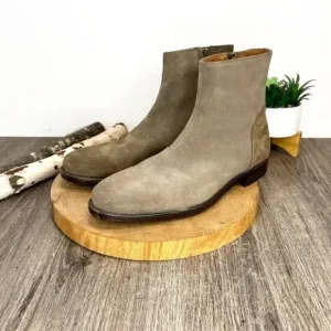 *Robert Wayne | Jacob Suede Ankle Zip Boots Size 10D