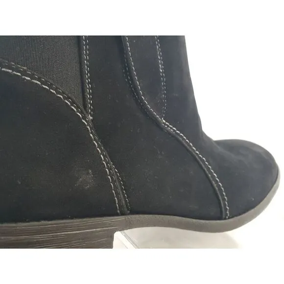 Robert Wayne men’s Black Chelsea suede Boots size 12
