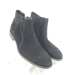 Robert Wayne men’s Black Chelsea suede Boots size 12