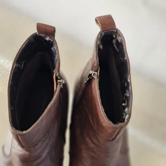 Rockport 12 Men's Brown Leather Square Toe Boots