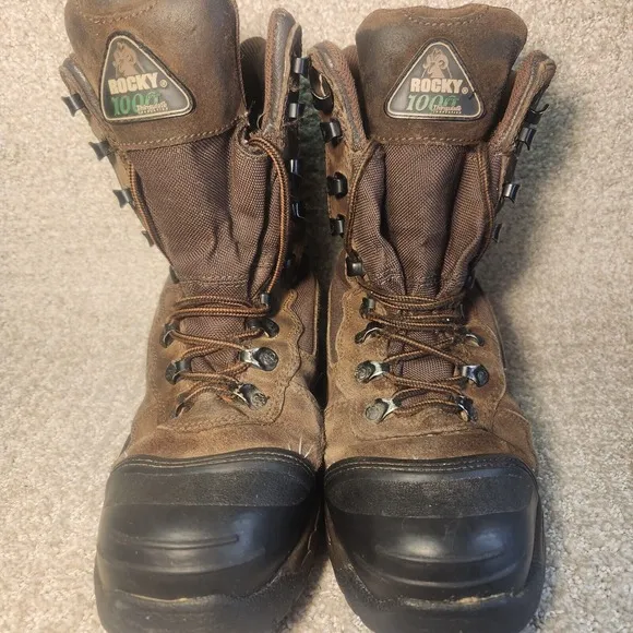 Rocky Boots Mens 6 Waterproof Hunting Boots 1000g In Foot 600g In Shaft Camo