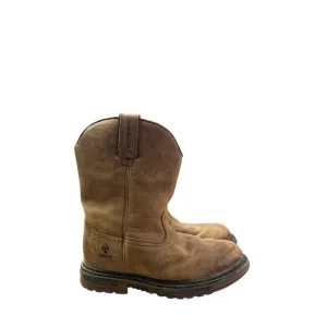 Rocky Kids 8” Original Ride Flx‎ Waterproof Brown Leather Western Boots Size 3