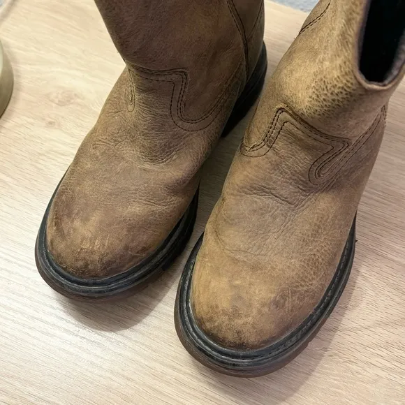 Rocky Kids 8” Original Ride Flx‎ Waterproof Brown Leather Western Boots Size 3