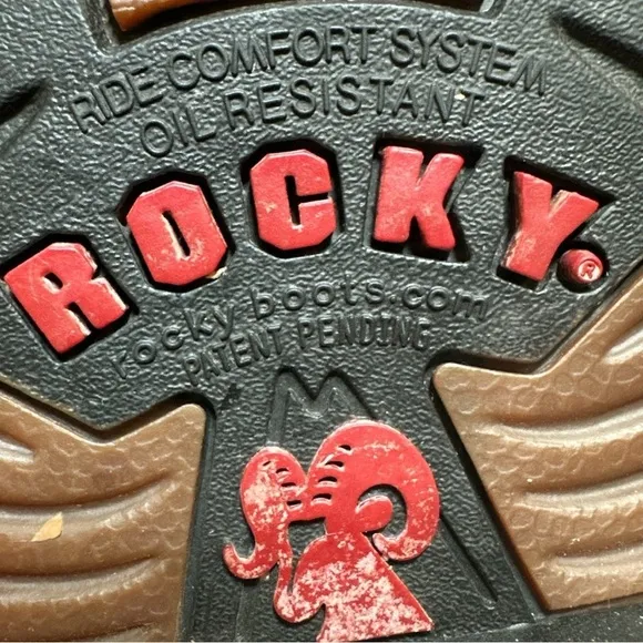 Rocky Original Ride Branson Roper Waterproof Western Pull On Boots Men’s Size 10