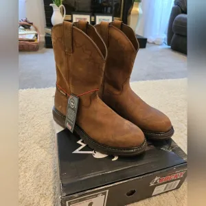 Rocky Original Ride Brown Leather Men's Boots Size 10W NIB