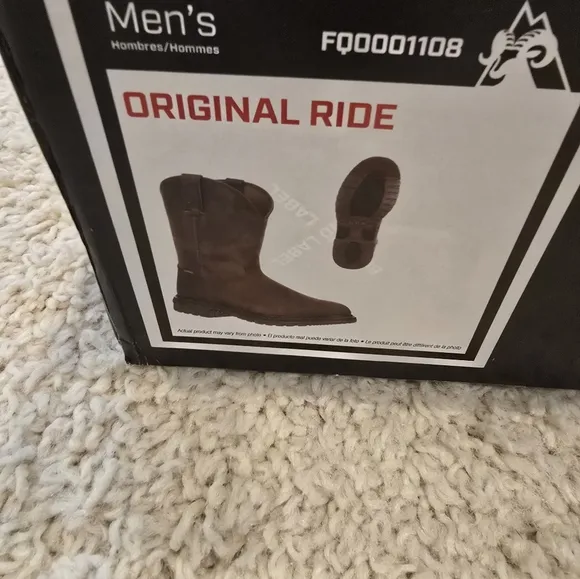 Rocky Original Ride Brown Leather Men's Boots Size 10W NIB