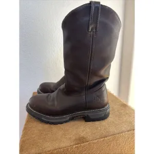 Rocky Wichita‎ Western Mens Boots Sz 9.5 MenBrown Leather Waterproof #2713