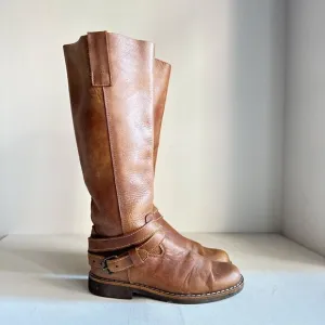 Root Brown Leather Knee High Riding Boots 7.5