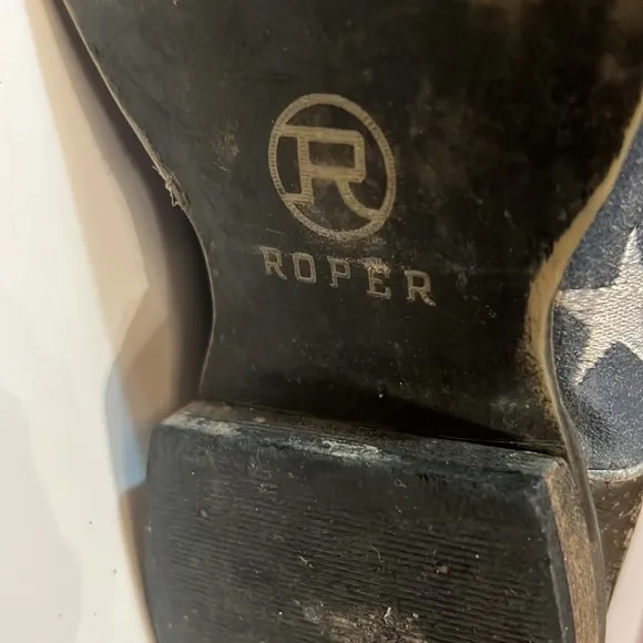 Roper Cowgirl boots, USA flag size 3 used in a great condition